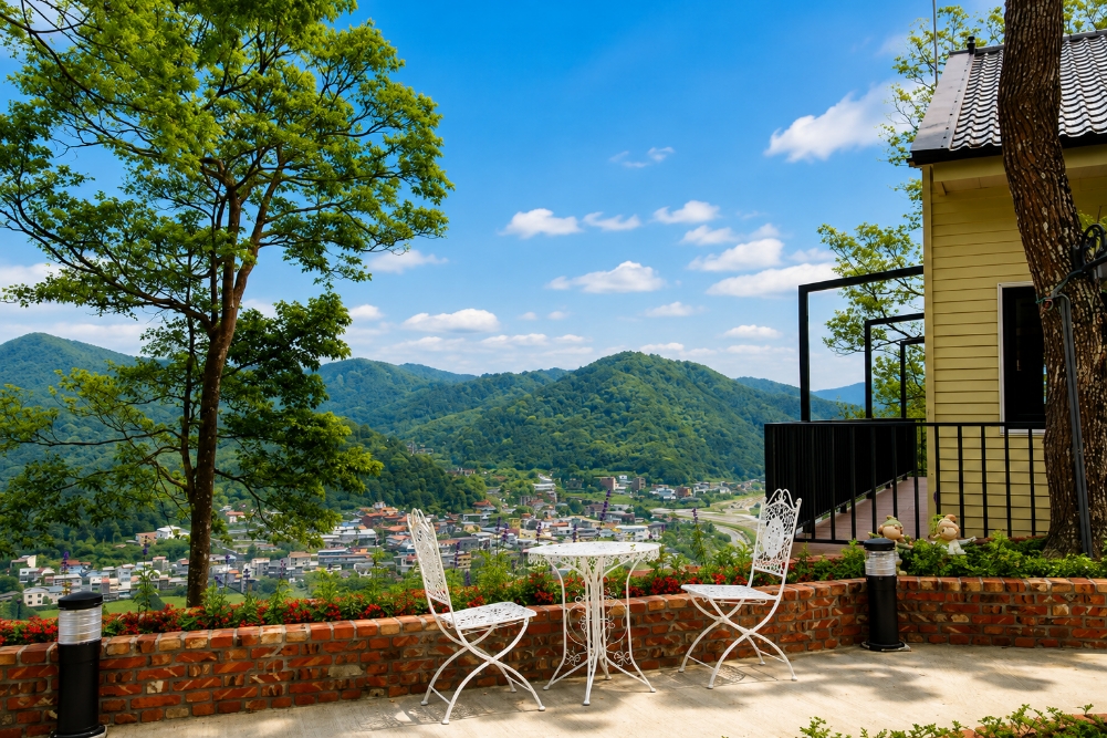 南庄水岸明珠景觀咖啡屋與庭園風景 05